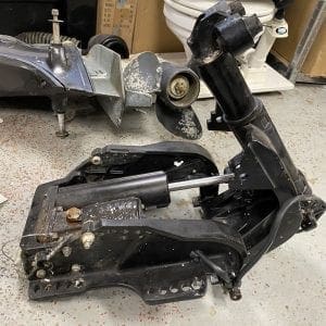 mercury marine 2002 outboard power tilt and trim 30hp side