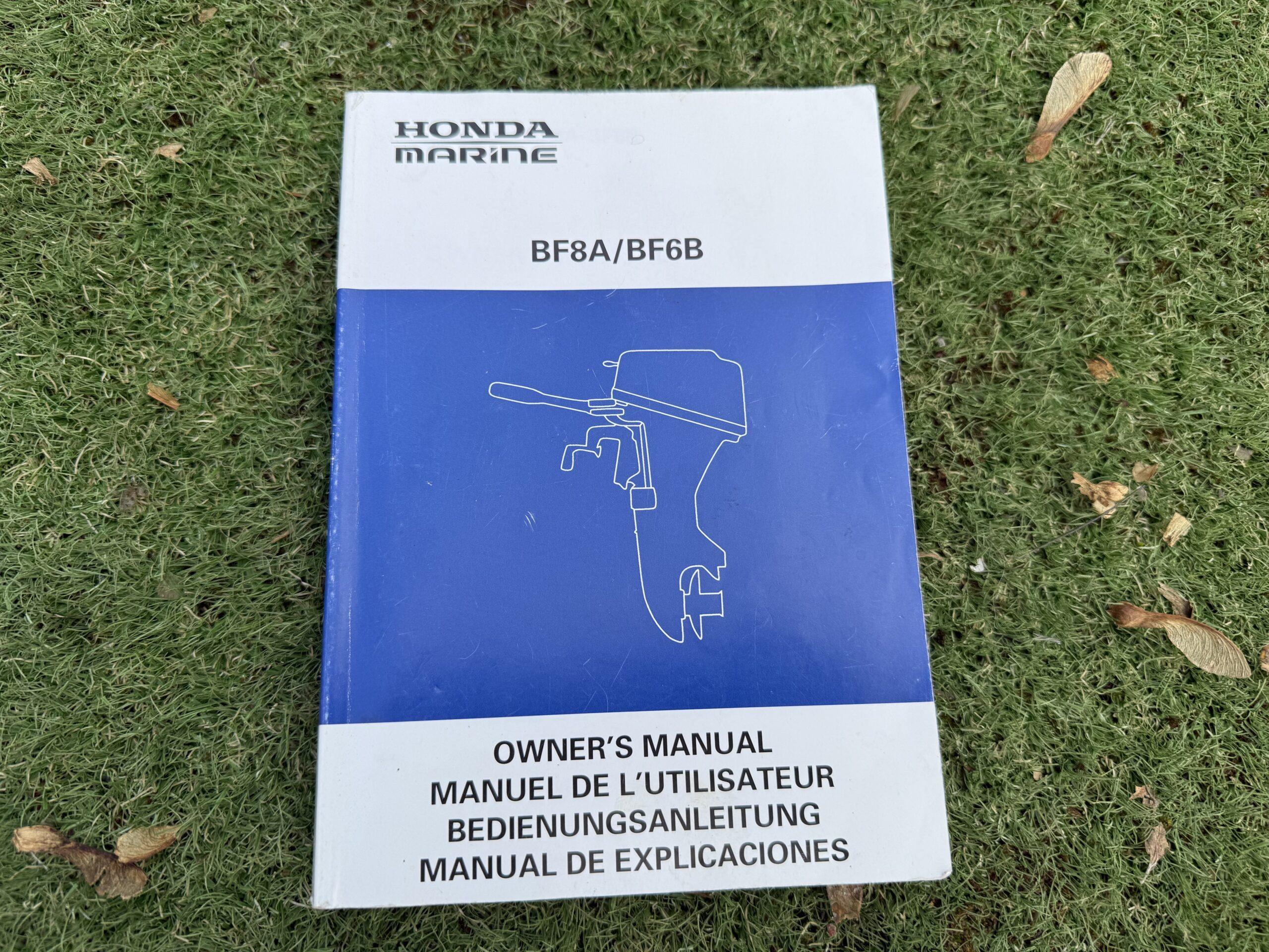 Honda BF8A-BF6B Owners Manual