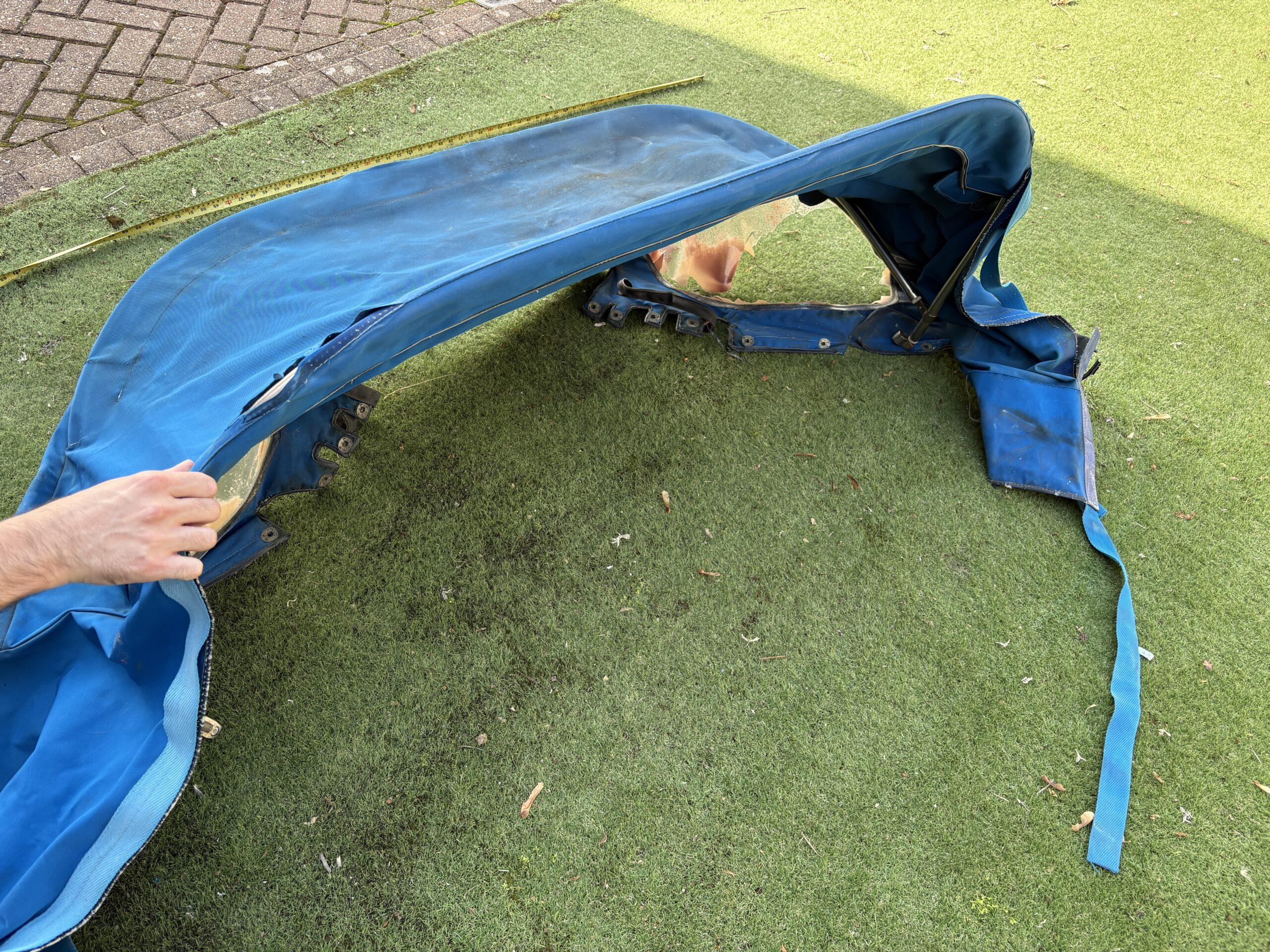 Halcyon 23 Sprayhood and Frame (Blue) - Image 2