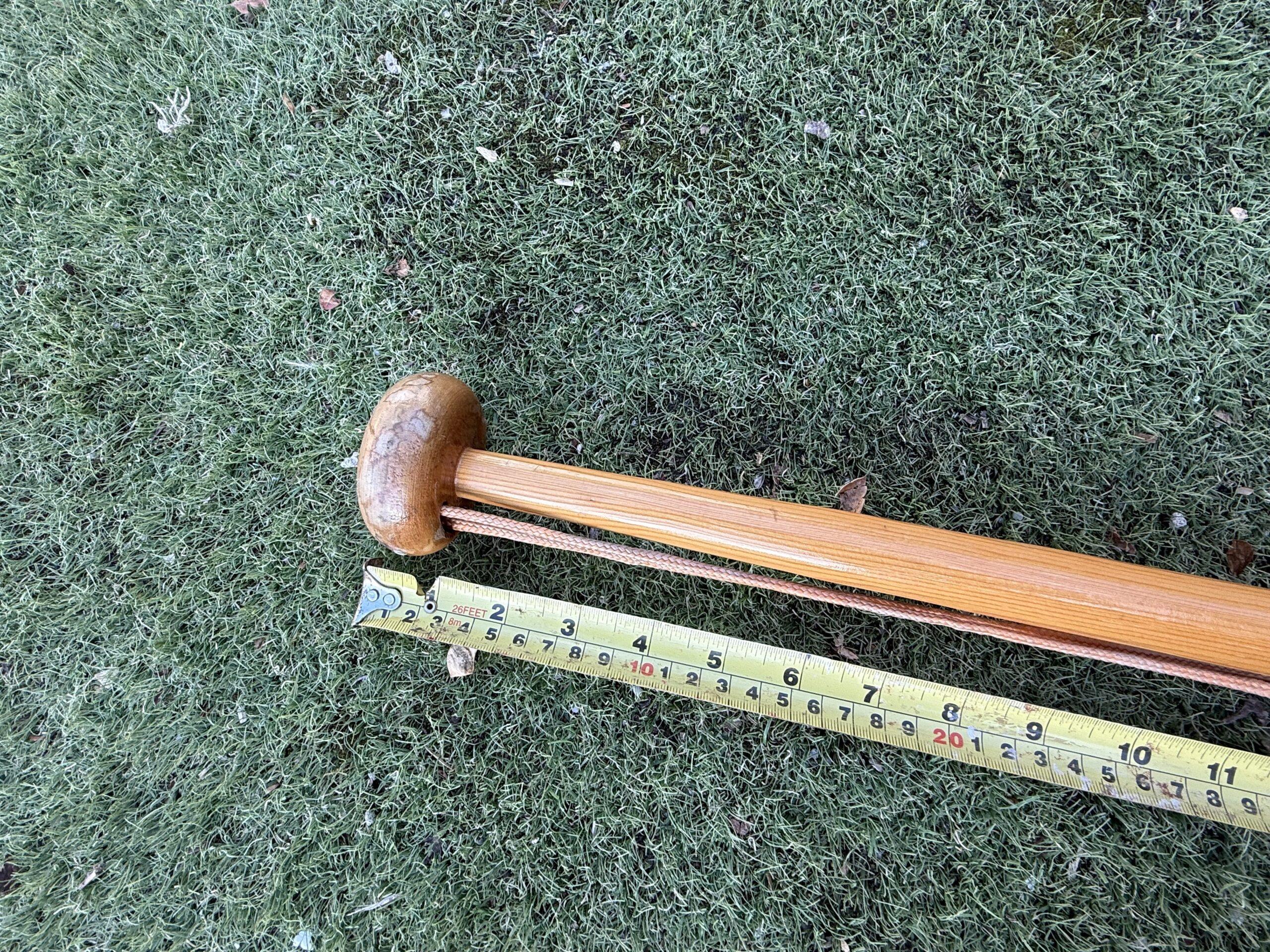 Wooden Flagpole No Flag - 101cm - Image 3
