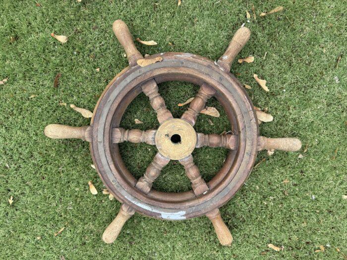 Wooden Ships Wheel - 56cm - Image 2