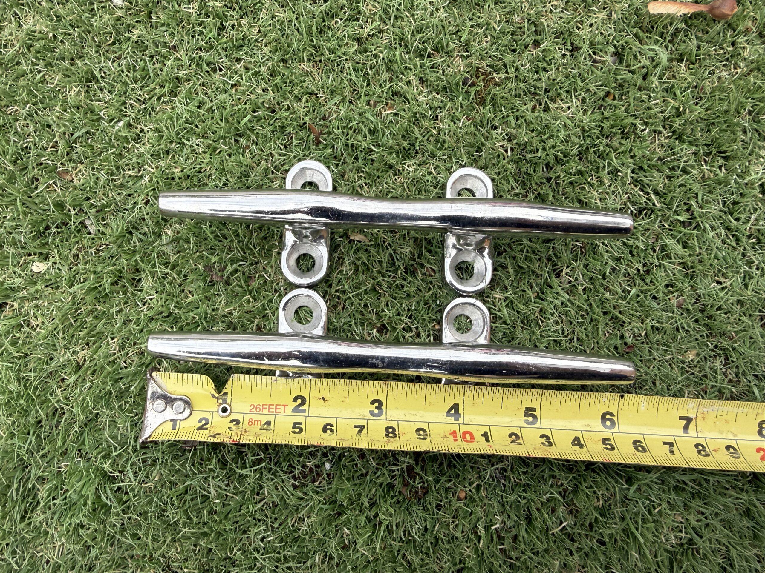 Pair of Stainless Steel Cleats - 16cm - Image 2