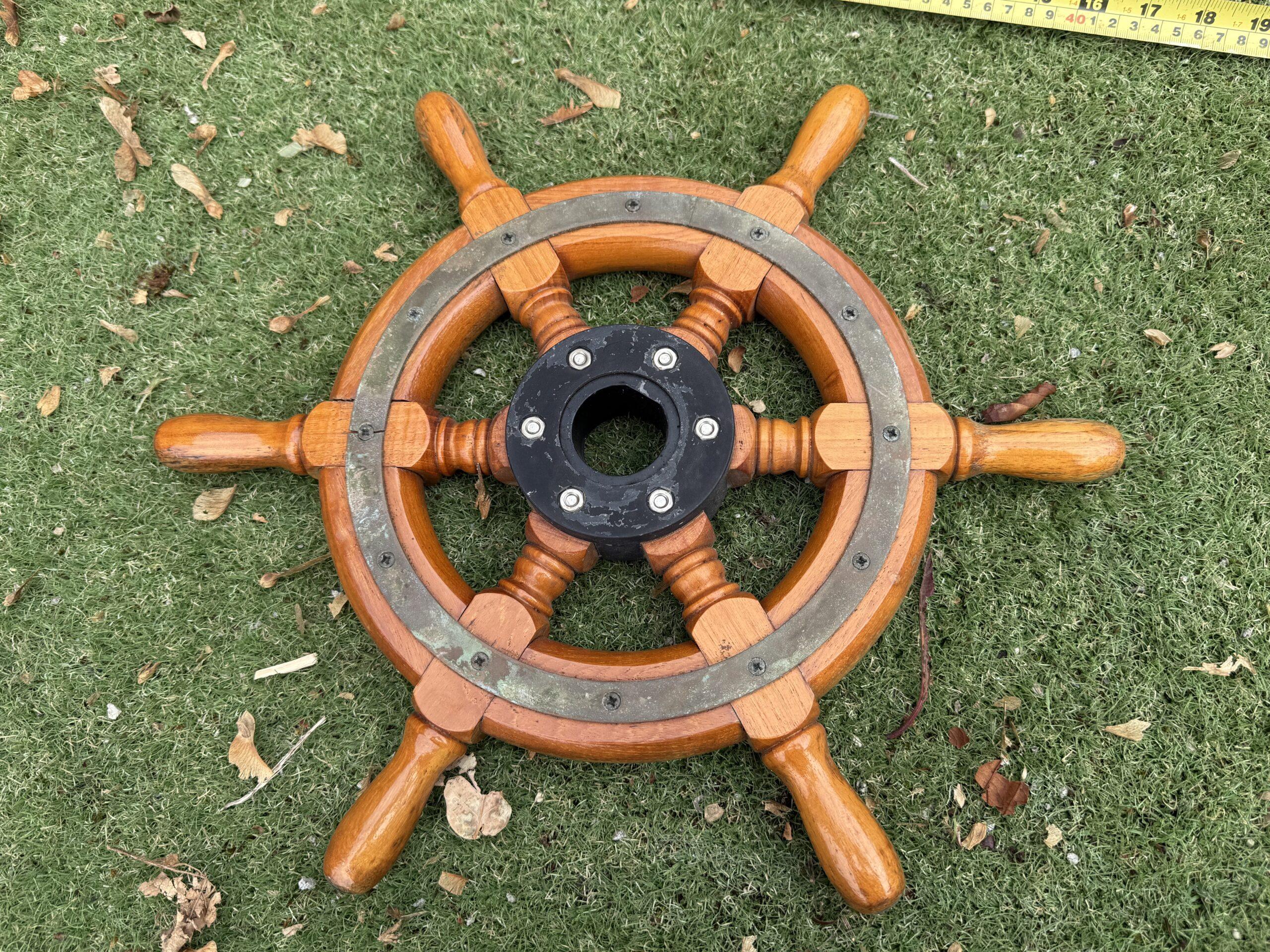 Wooden Ships Wheel - 42cm