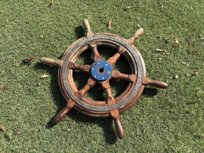 Wooden Ships Wheel - 53cm - Front