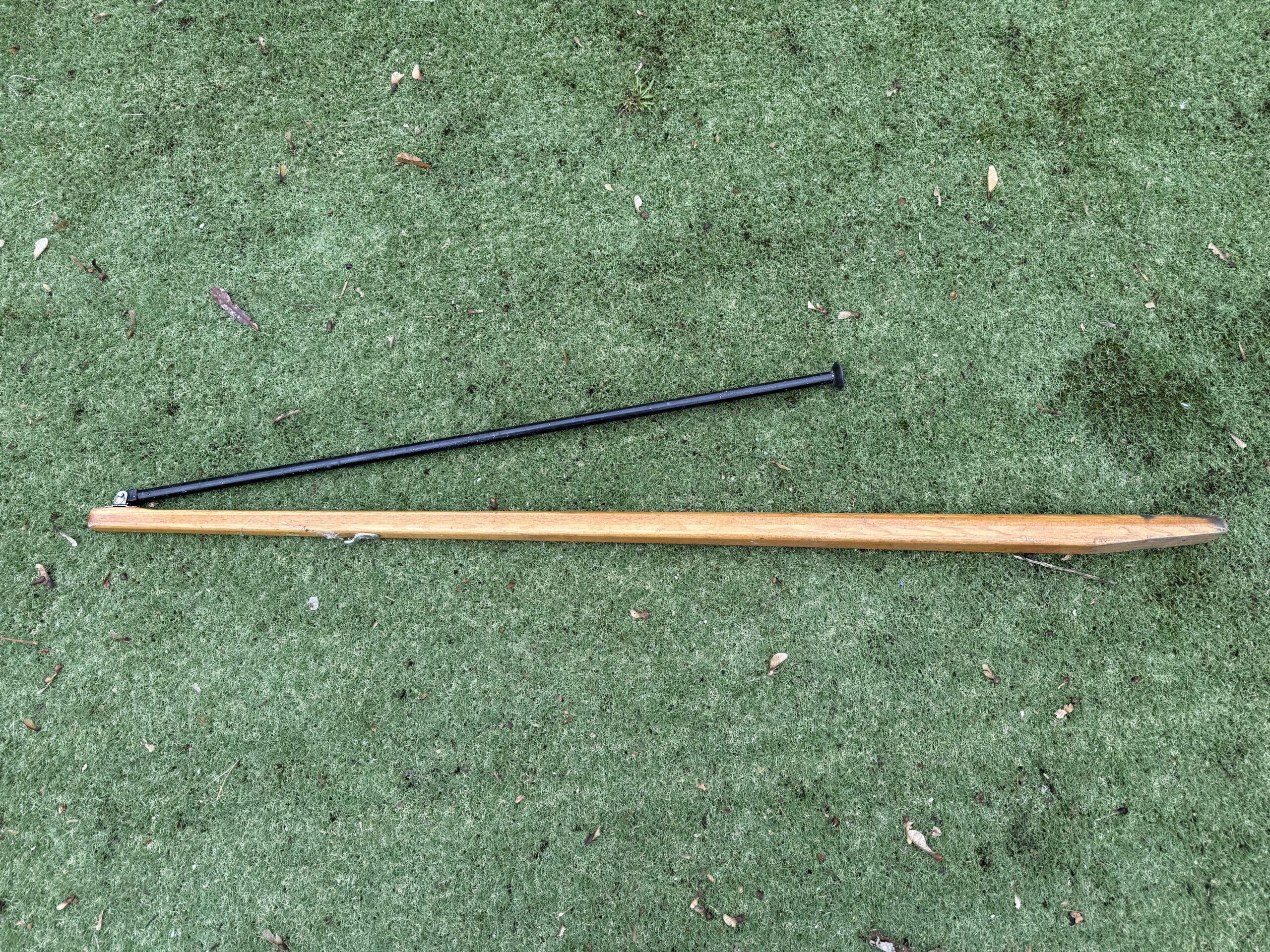 Wooden Tiller from a Wayfarer