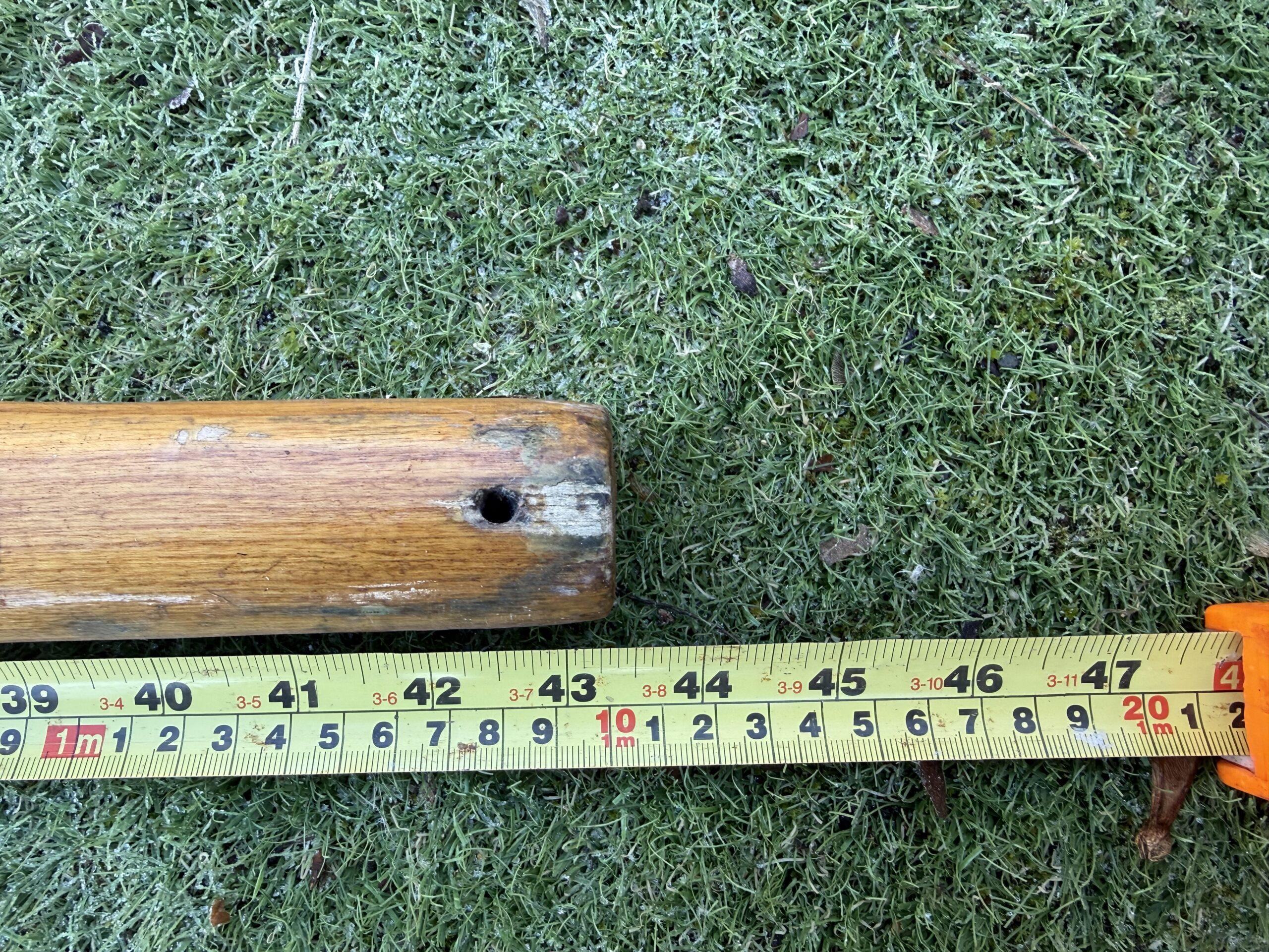 GP14 Wooden Tiller with Extender - 110cm - Image 2