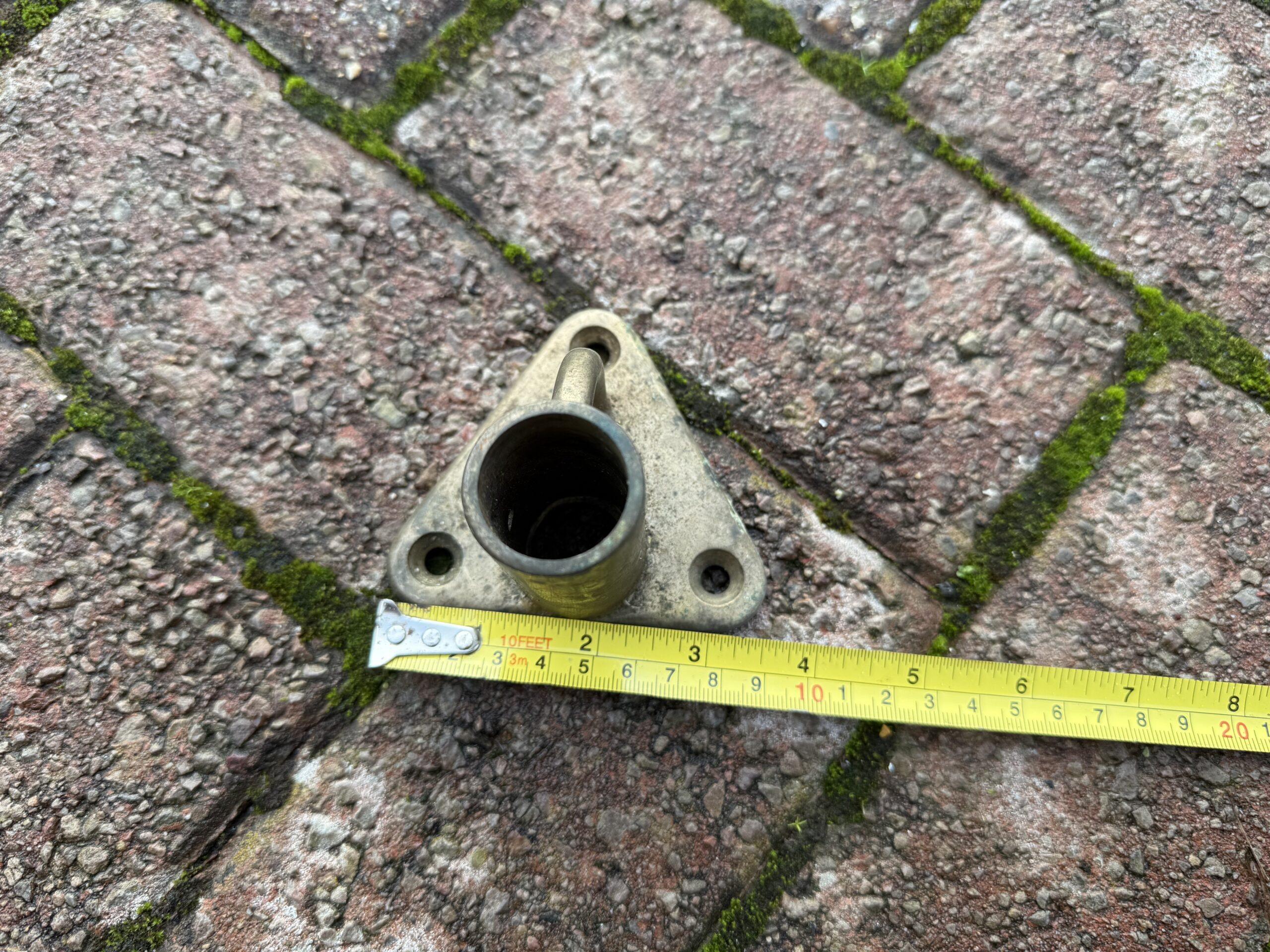 Brass Stanchion Base - 9cm x 8cm