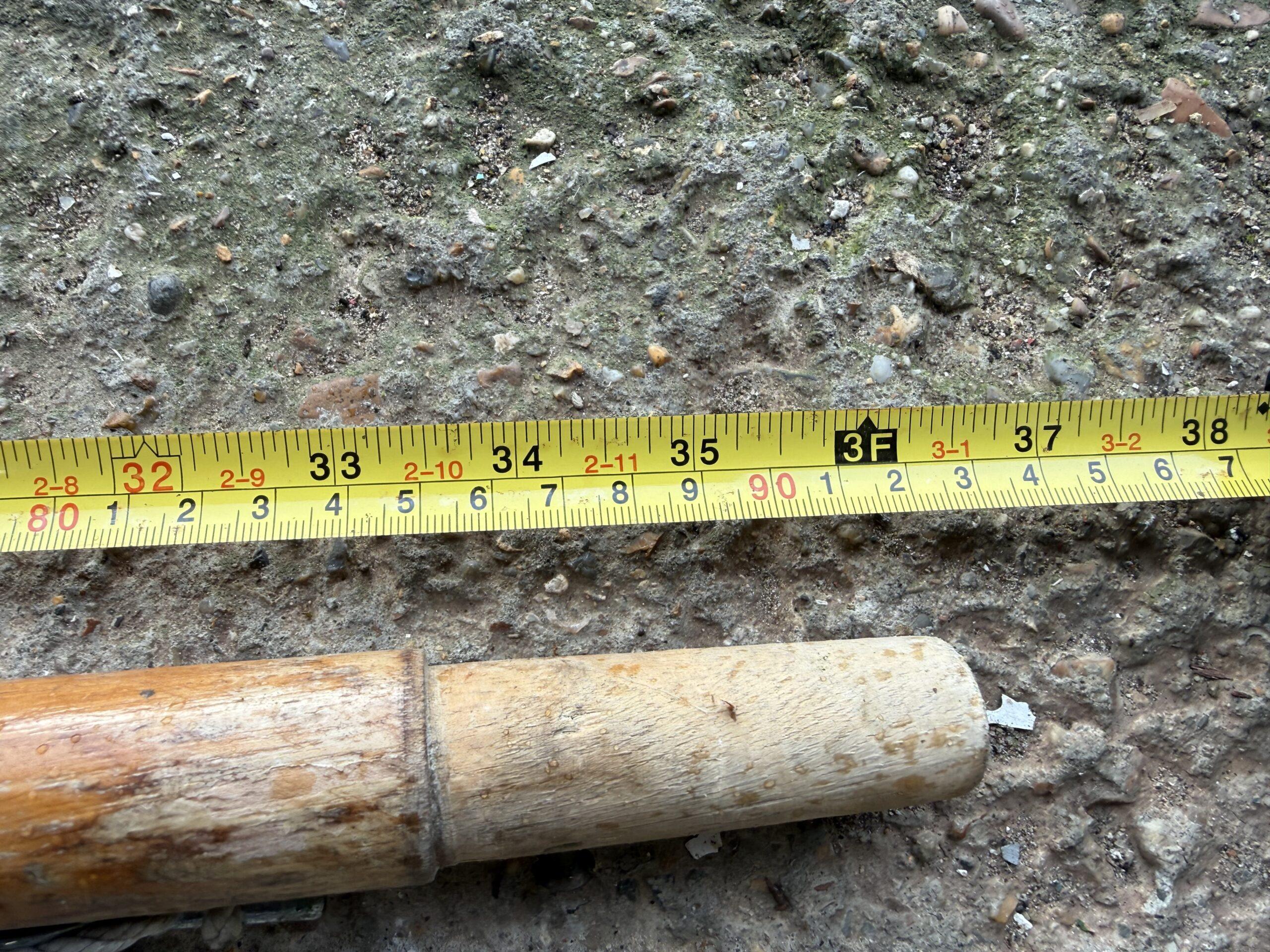 92cm Wooden Flagpole with Red Ensign Flag - Image 2