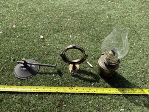 Brass Oil Lamp and Gimble