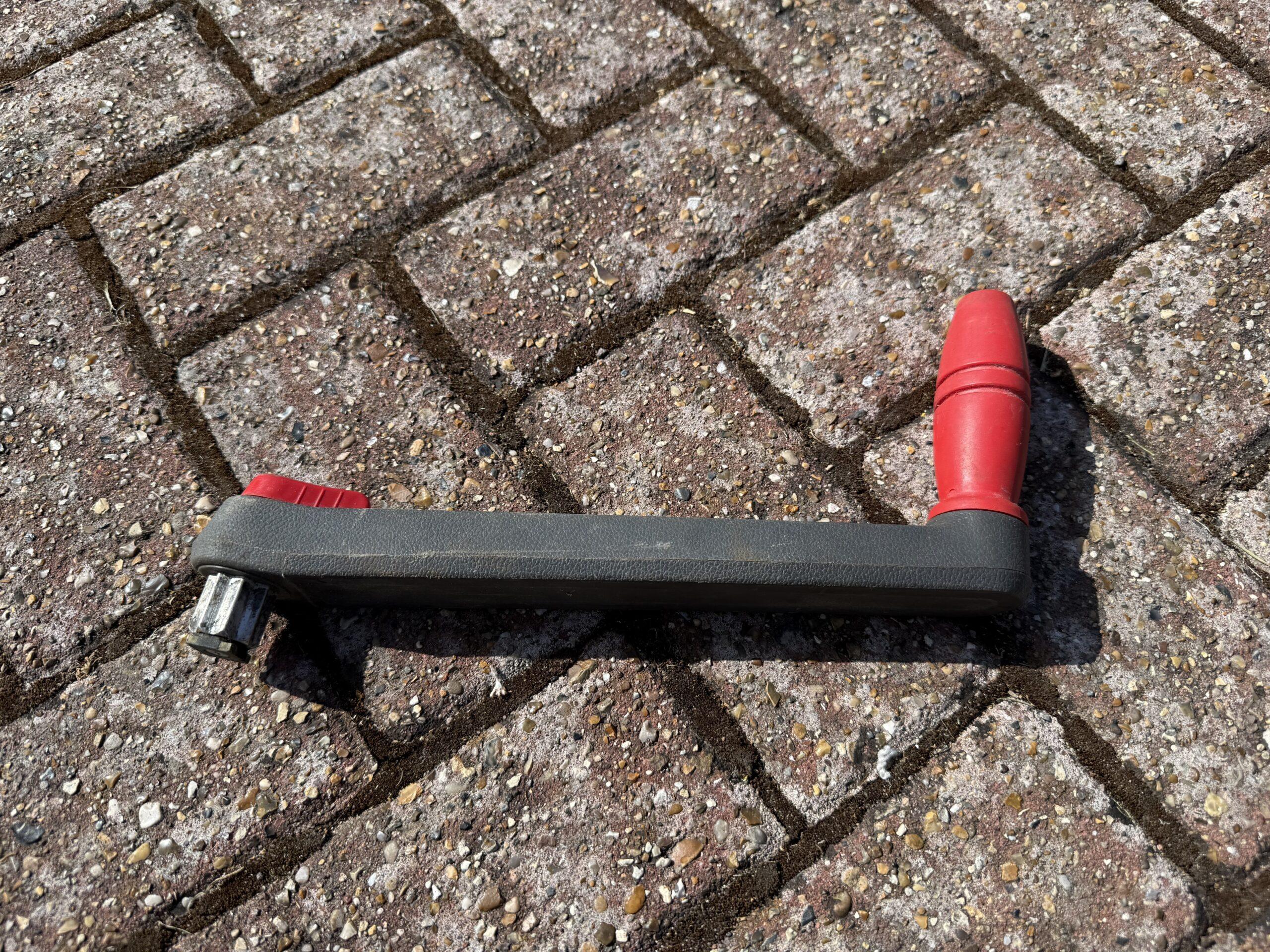 Red and Grey Barton Winch Handle For Sale