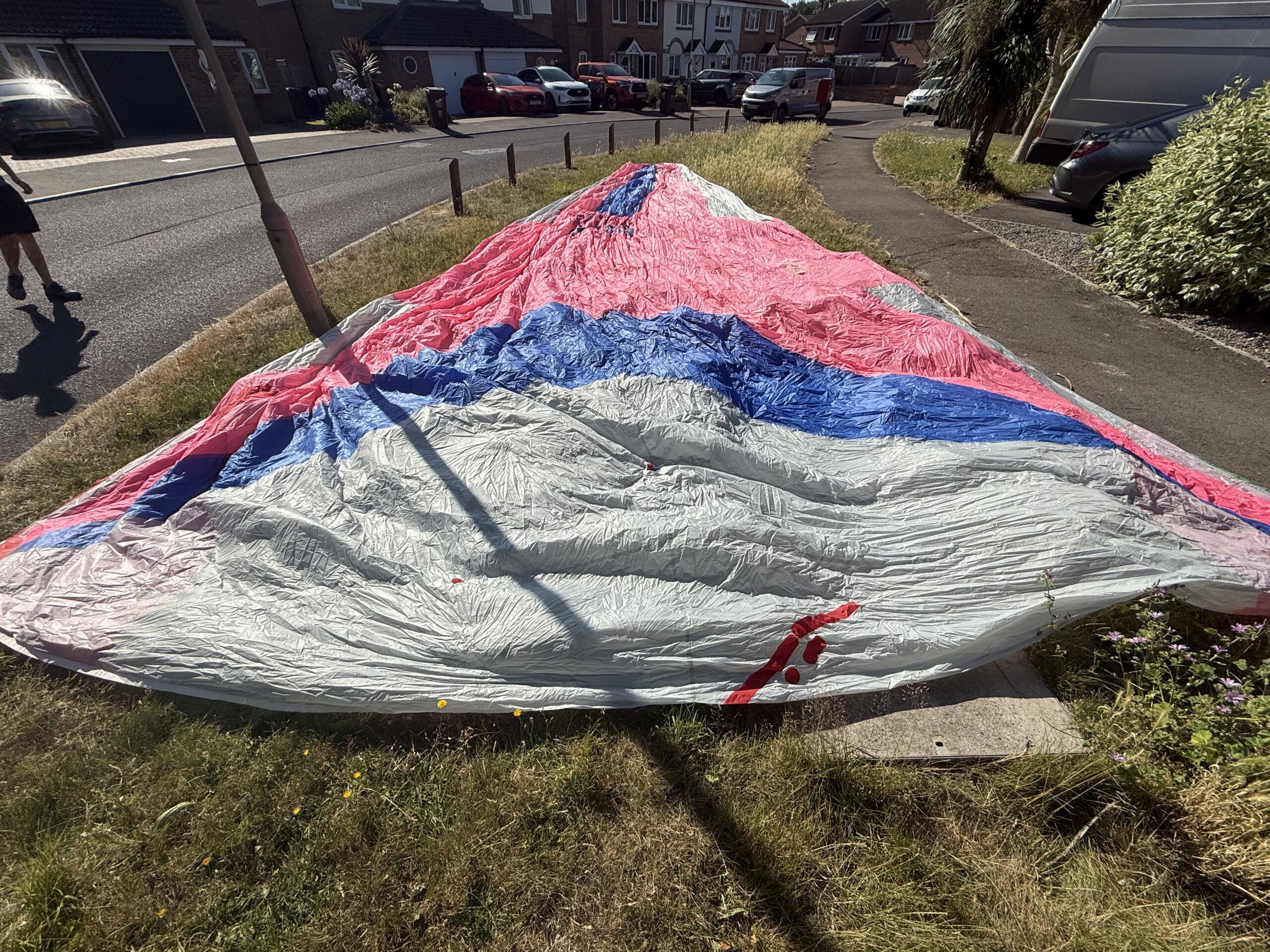 Pink Blue Grey Spinnaker Sail For Sale